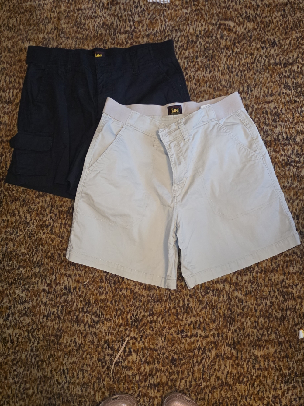 Lee Women's Casual Shorts in Black and Light Gray
